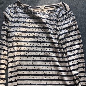 J. Crew Long Sleeved Sequined Top